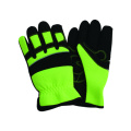 Outside Work Glove with Floral Printing Microfibre Palm &Stairs Cloth Back, Sponge Liner